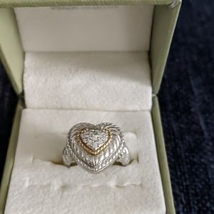 Judith Ripka Classic Like New Heart Ring